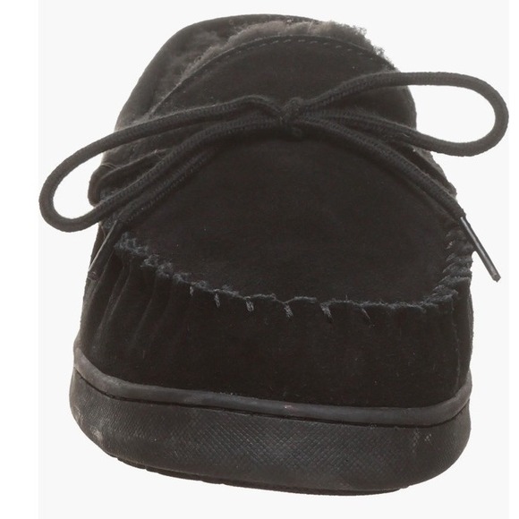 New BEARPAW Wyden II 2200 Mens Moc‎ Toe Black Slip On Slipper Shearling Lined 11 main image 7